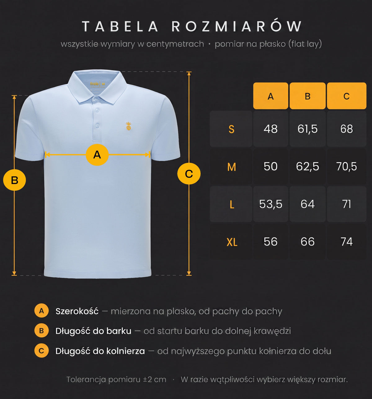 Tabela rozmiarów